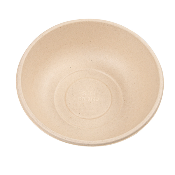 SALAD BOWLS 'BIONIC' 950 ML Ø 18,6x6,1 CM NATURAL BAGASSE (500 UNIT)