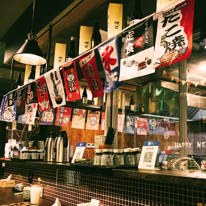 Japanse Slinger Vlaggetjes voor Izakaya en Sushi