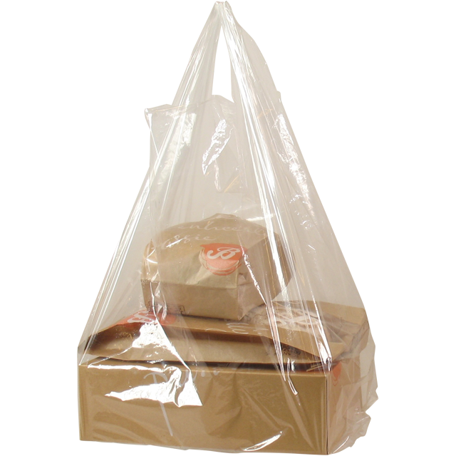 Tas, LDPE hemddraagtas, transparant (100st)