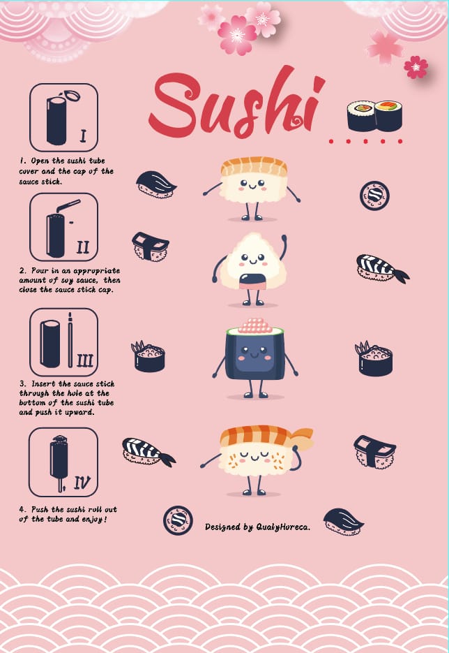 Sushi Push Pop Tube(100st per doos)