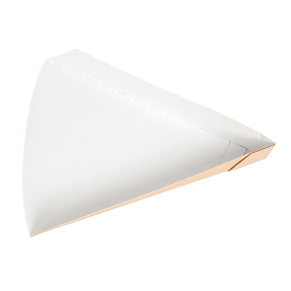 FSC® golfkarton pizzapunt houder 21x16,5x3,5cm