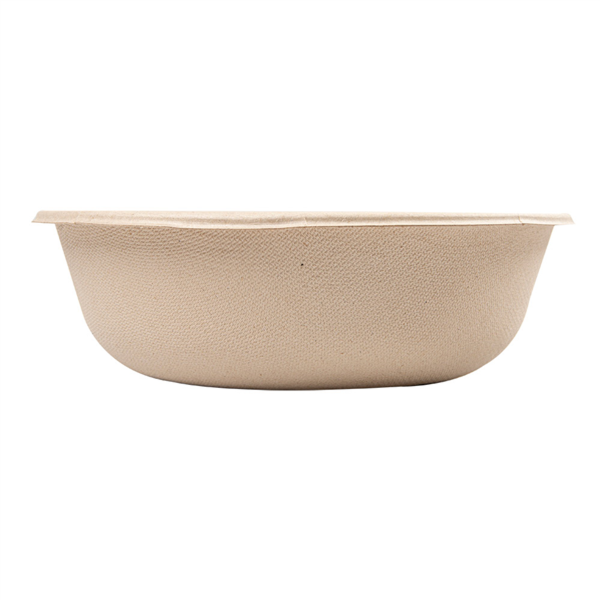 SALAD BOWLS 'BIONIC' 950 ML Ø 18,6x6,1 CM NATURAL BAGASSE (500 UNIT)