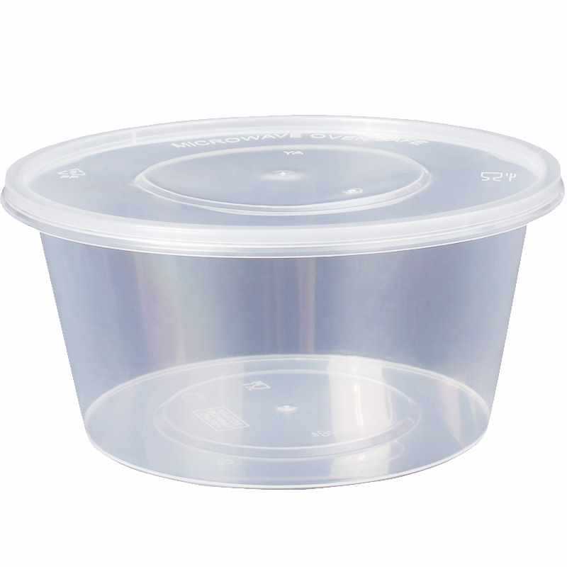 Bak met deksel, PET, 16oz/500ml, Edamame bak, saladebak, 115x60x80mm, transparant