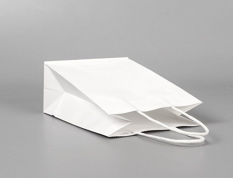 Wit kraftpapier draagtas 21x14x27.5cm