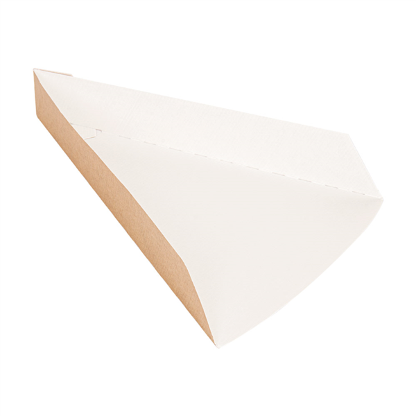 FSC® golfkarton pizzapunt houder 21x16,5x3,5cm