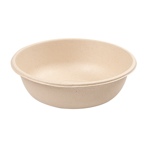 SALAD BOWLS 'BIONIC' 950 ML Ø 18,6x6,1 CM NATURAL BAGASSE (500 UNIT)