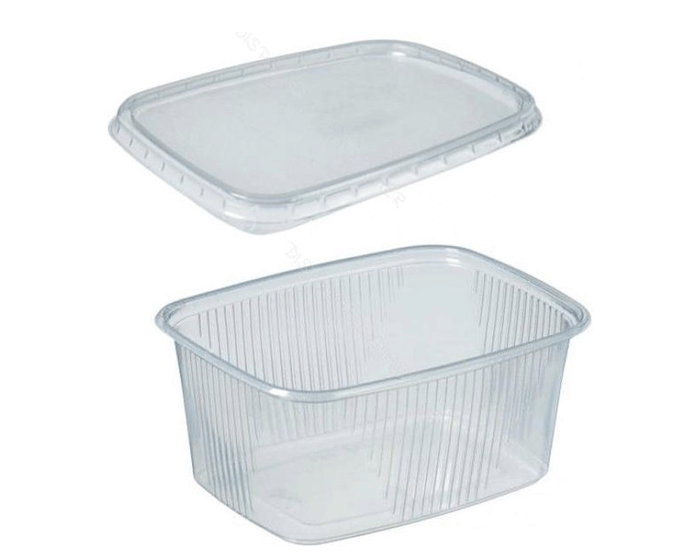 Sausbakje met deksel cc, rechthoekig 250st